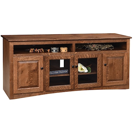 70" Customizable Solid Wood TV Stand