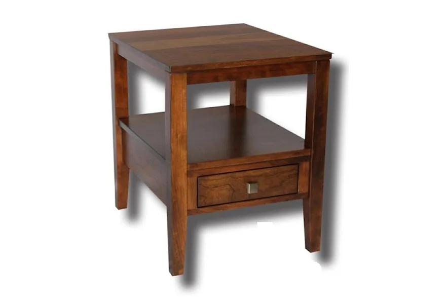 Century Style Customizable Solid Wood End Table by Ashery Woodworking at Saugerties Furniture Mart