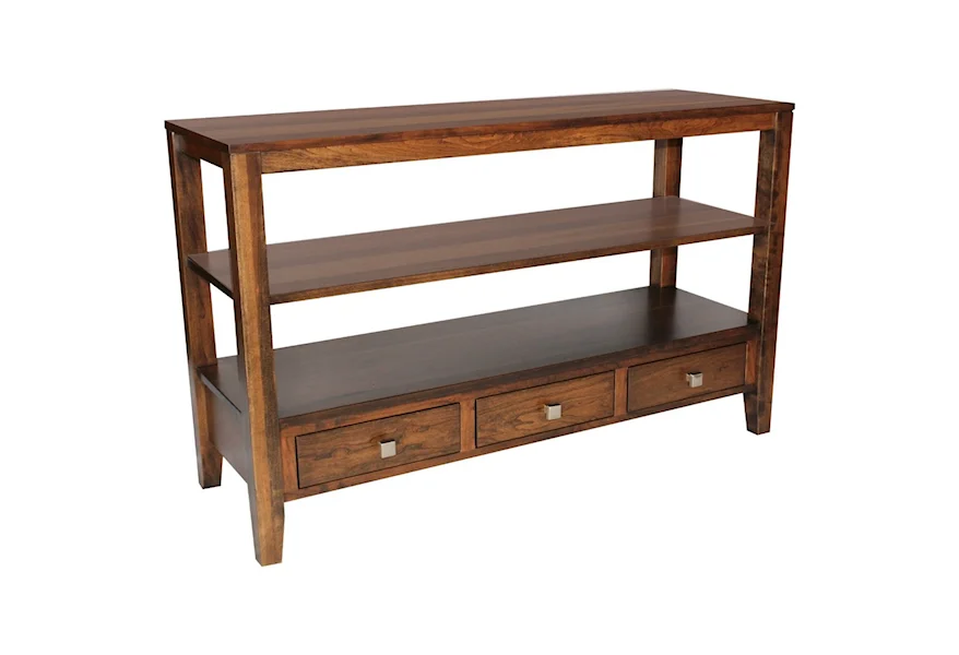 Century Style Customizable Solid Wood Sofa Table by Ashery Woodworking at Saugerties Furniture Mart