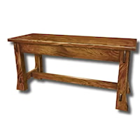 Customizable Solid Wood Bench