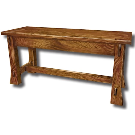 Customizable Solid Wood Bench