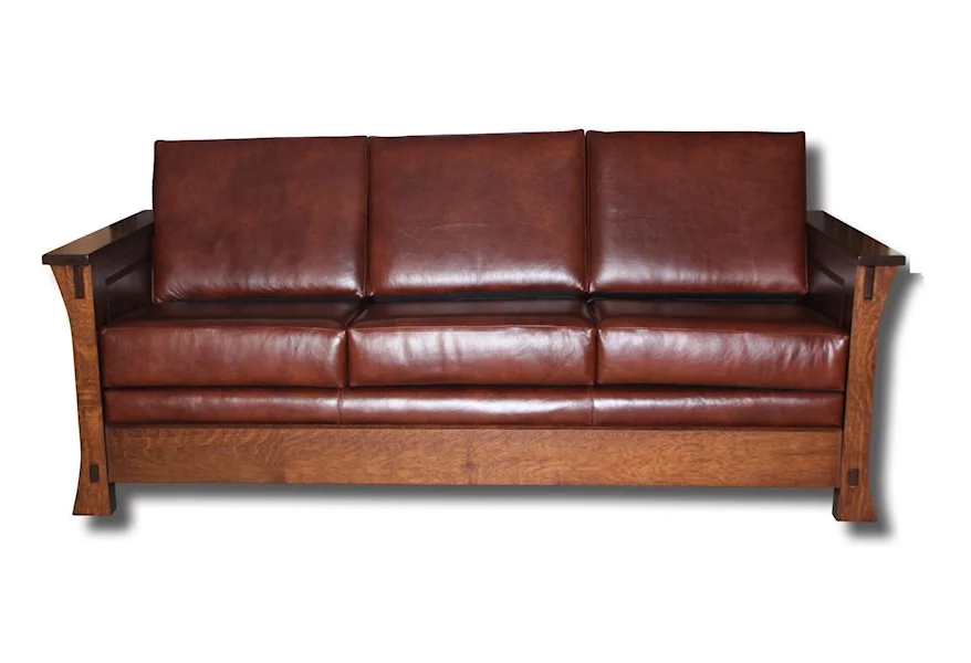Dutch Style Customizable Solid Wood Sofa by Ashery Woodworking at Saugerties Furniture Mart