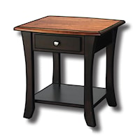 Customizable Solid Wood 22" End Table