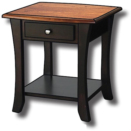 Customizable Solid Wood 22" End Table