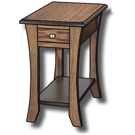 Customizable Solid Wood 14" End Table