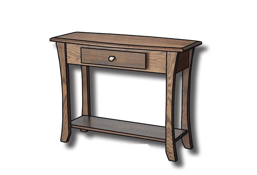 Roseberry Customizable Solid Wood 36" Sofa Table by Ashery Woodworking at Saugerties Furniture Mart