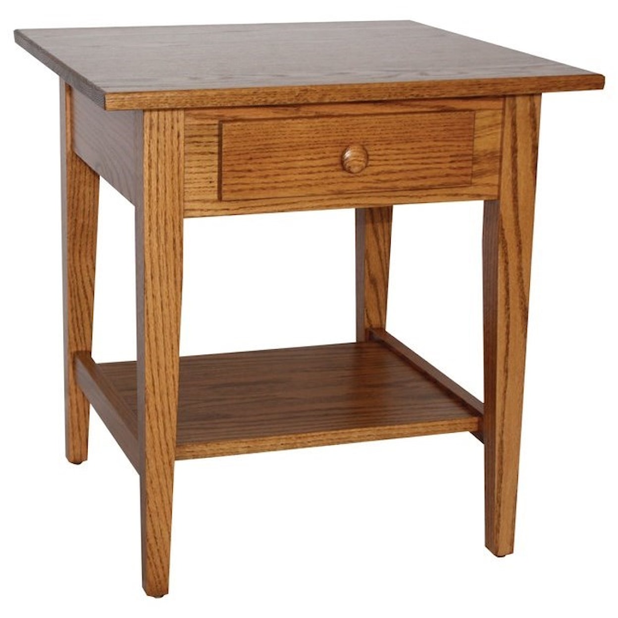 Ashery Woodworking Shaker Style Customizable Solid Wood End Table