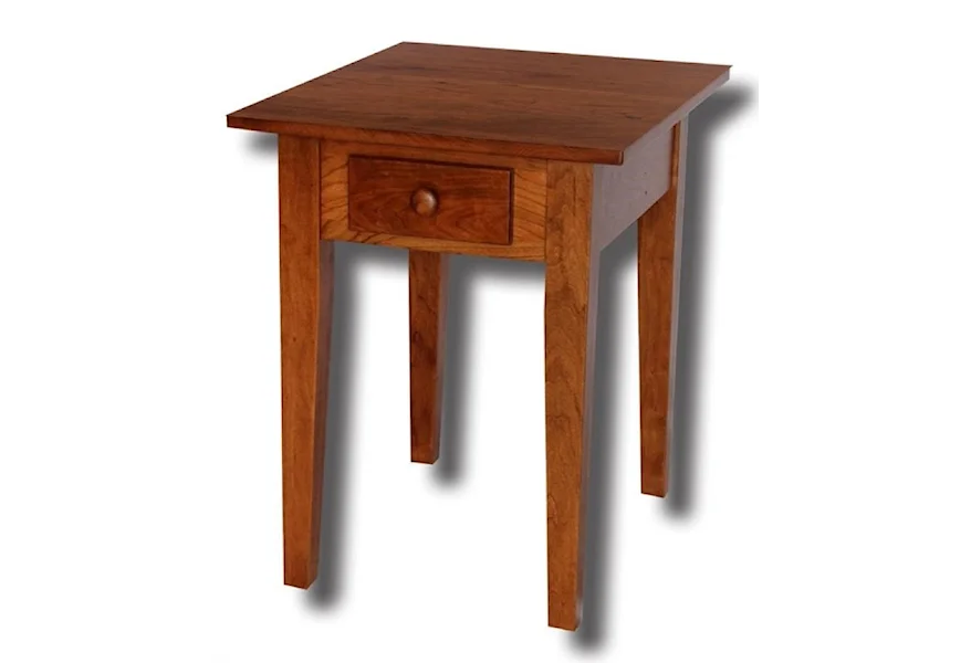 Shaker Shelf End Table by Ashery Woodworking at Saugerties Furniture Mart