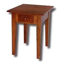 Customizable Solid Wood Rectangular End Table