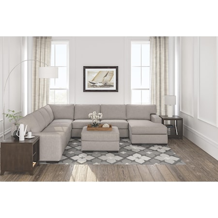 5-Piece Sectional w/ Chaise