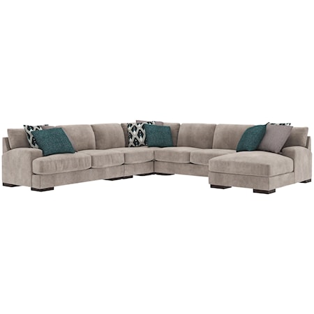 5 Piece Sofa Chaise Sectional