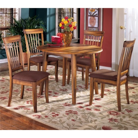 5-Piece Drop Leaf Table & Side Chair Set