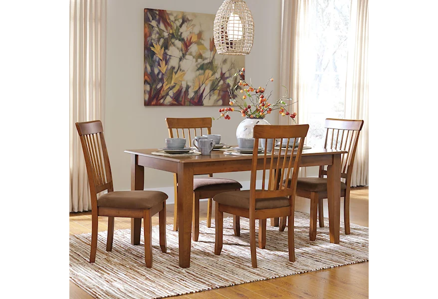 Berringer 5-Piece 36x60 Table & Chair Set by Ashley Furniture at Lapeer Furniture & Mattress Center