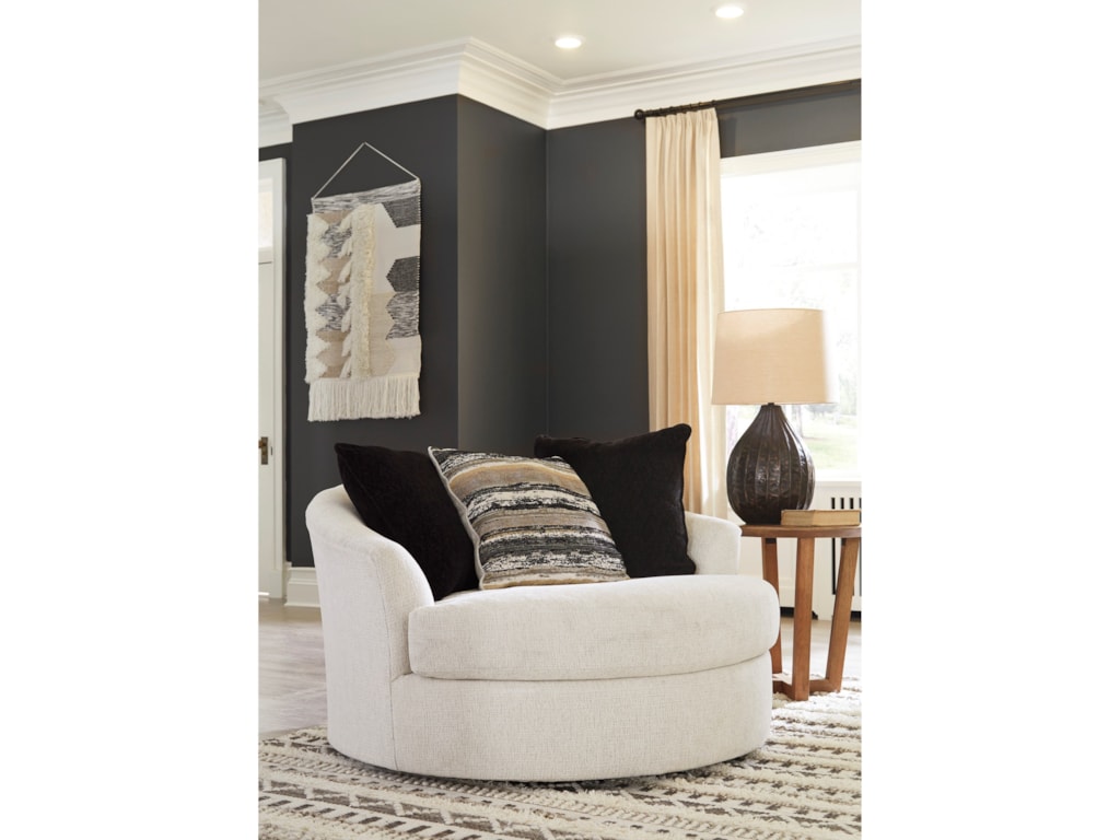 Ashley Furniture Cambri 9280121 Oversized Round Swivel Chair | Sam