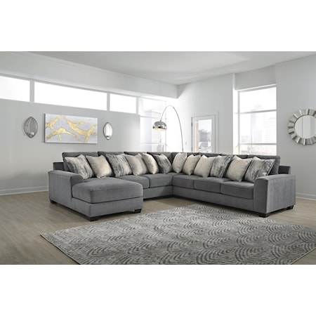 4 Piece Grey Sectional