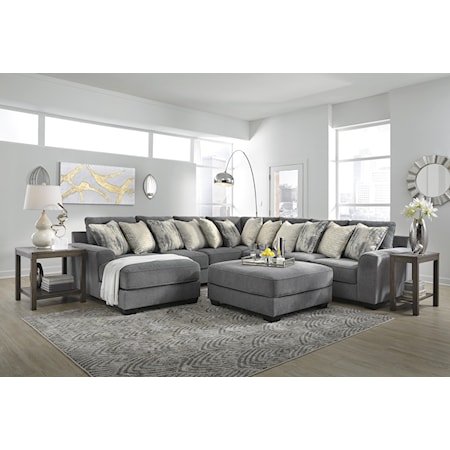 4 Piece Sectional with Ottoman