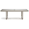 Signature Design by Ashley Chevana Chevana Rect Table Platinum