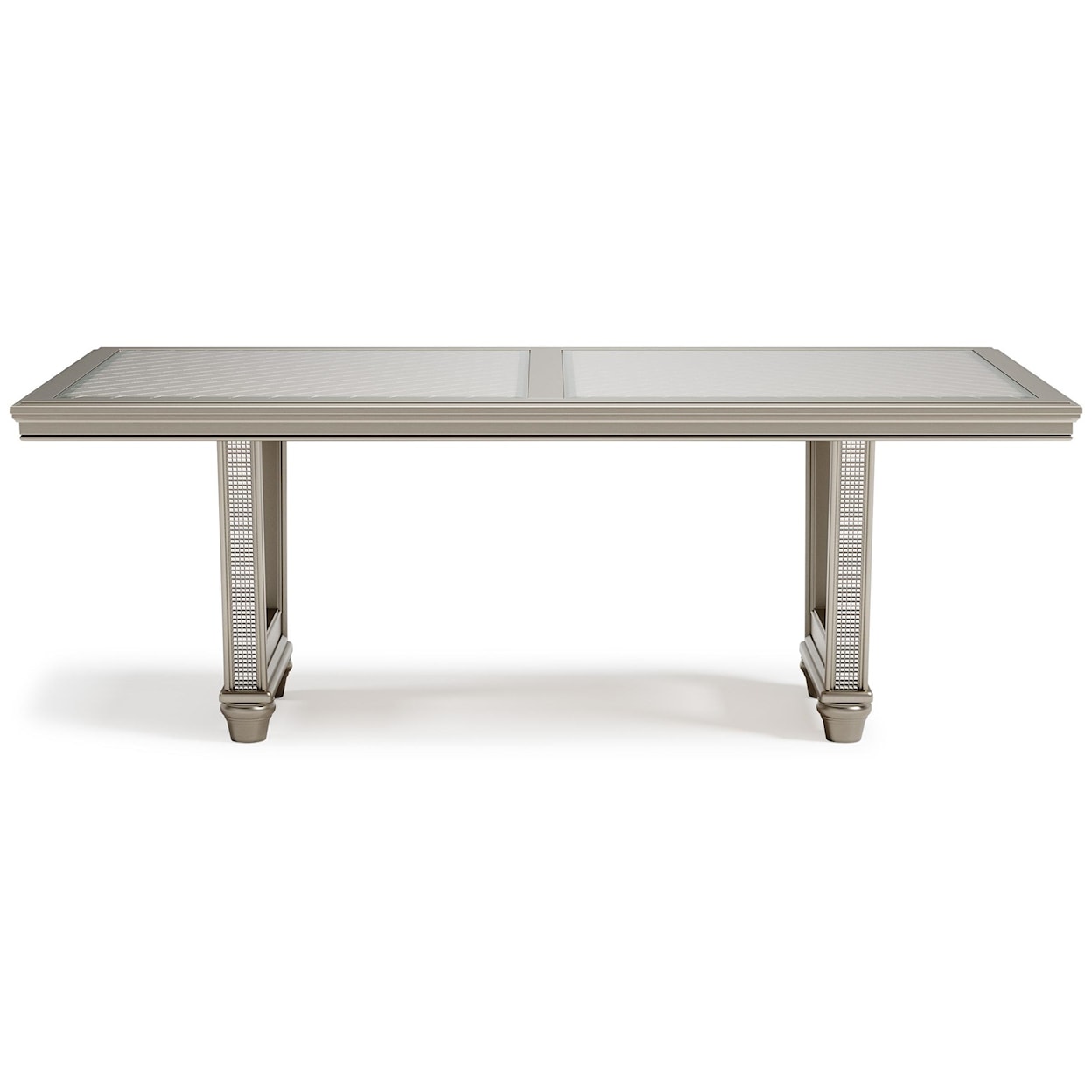 Signature Design by Ashley Chevana Chevana Rect Table Platinum