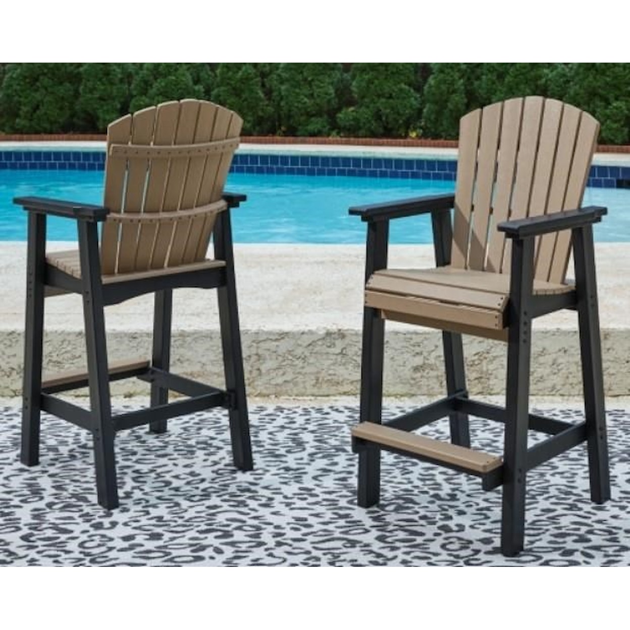 Ashley Furniture Fairen Trail Pair of Barstools