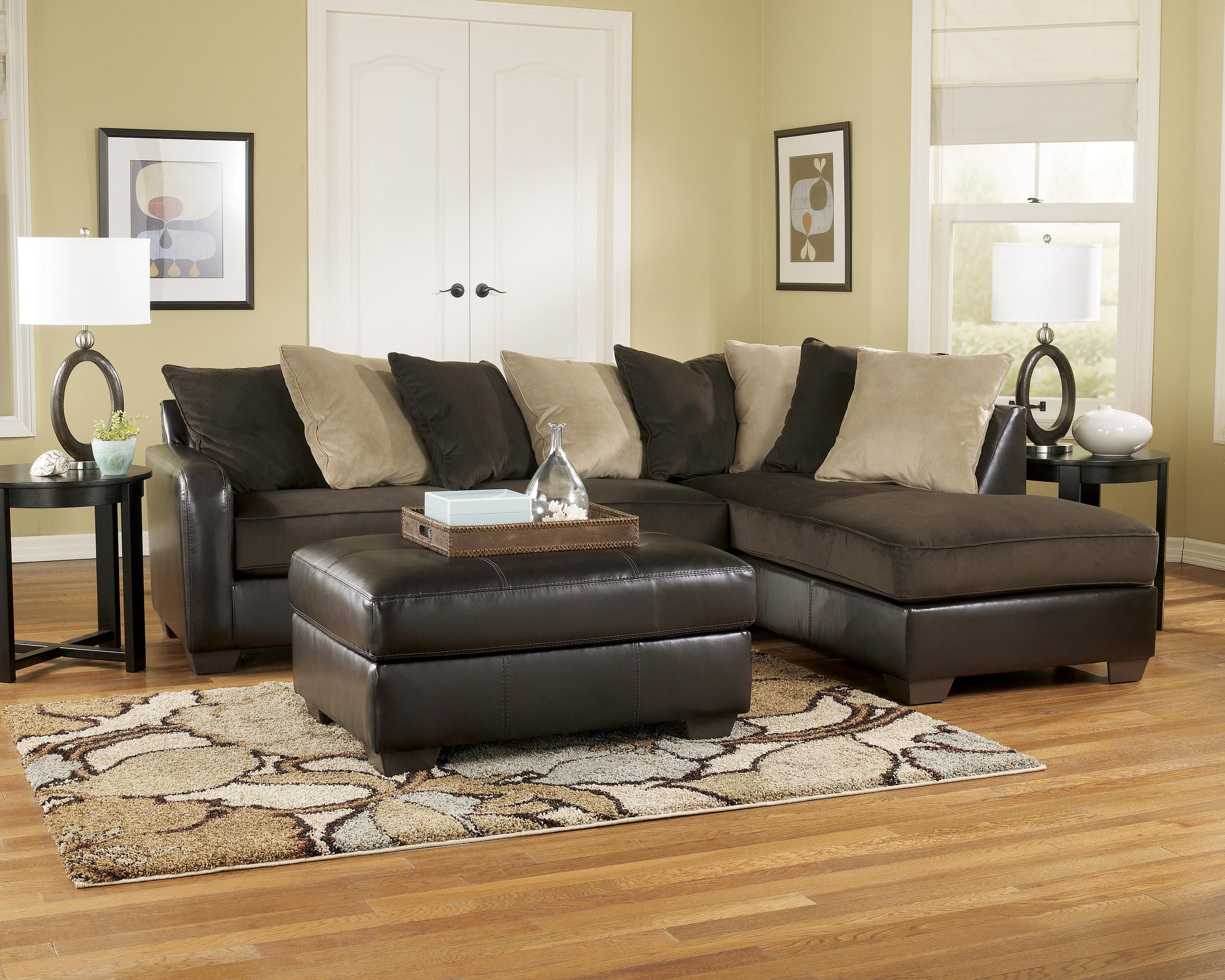 Ashley Furniture Gemini - Chocolate RAF Chaise Sectional