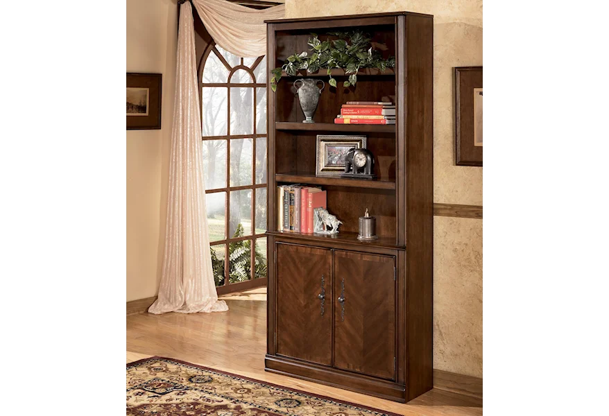Hamlyn Large Door Bookcase by Signature Design by Ashley at Beck's Furniture