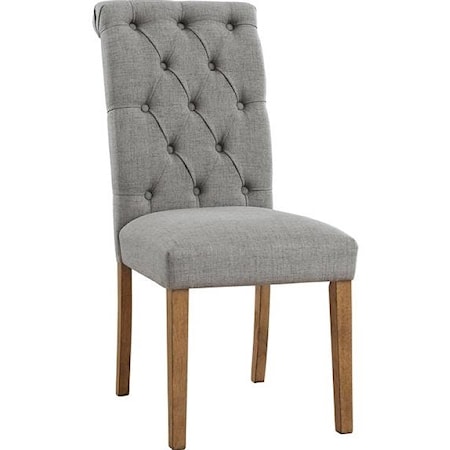Harvina Grey Upholstered Side Chair