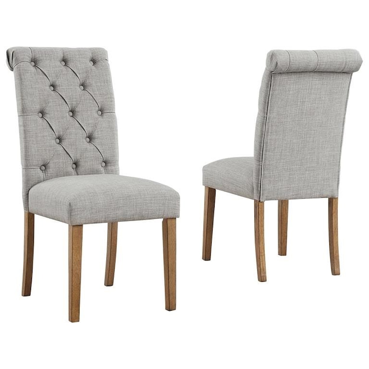 Ashley Furniture Harvina Harvina Light Grey Upholstered Side Chair