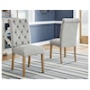 Ashley Furniture Harvina Harvina Light Grey Upholstered Side Chair