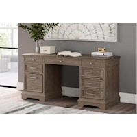 Credenza Desk with Storage Drawers