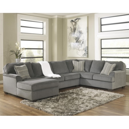 Contemporary 3-Piece Sectional with Chaise