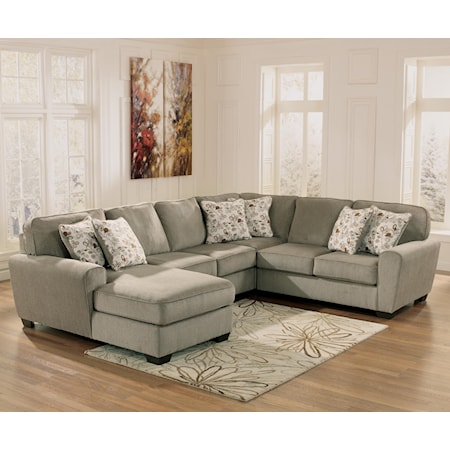 4-Piece Small Sectional with Left Chaise