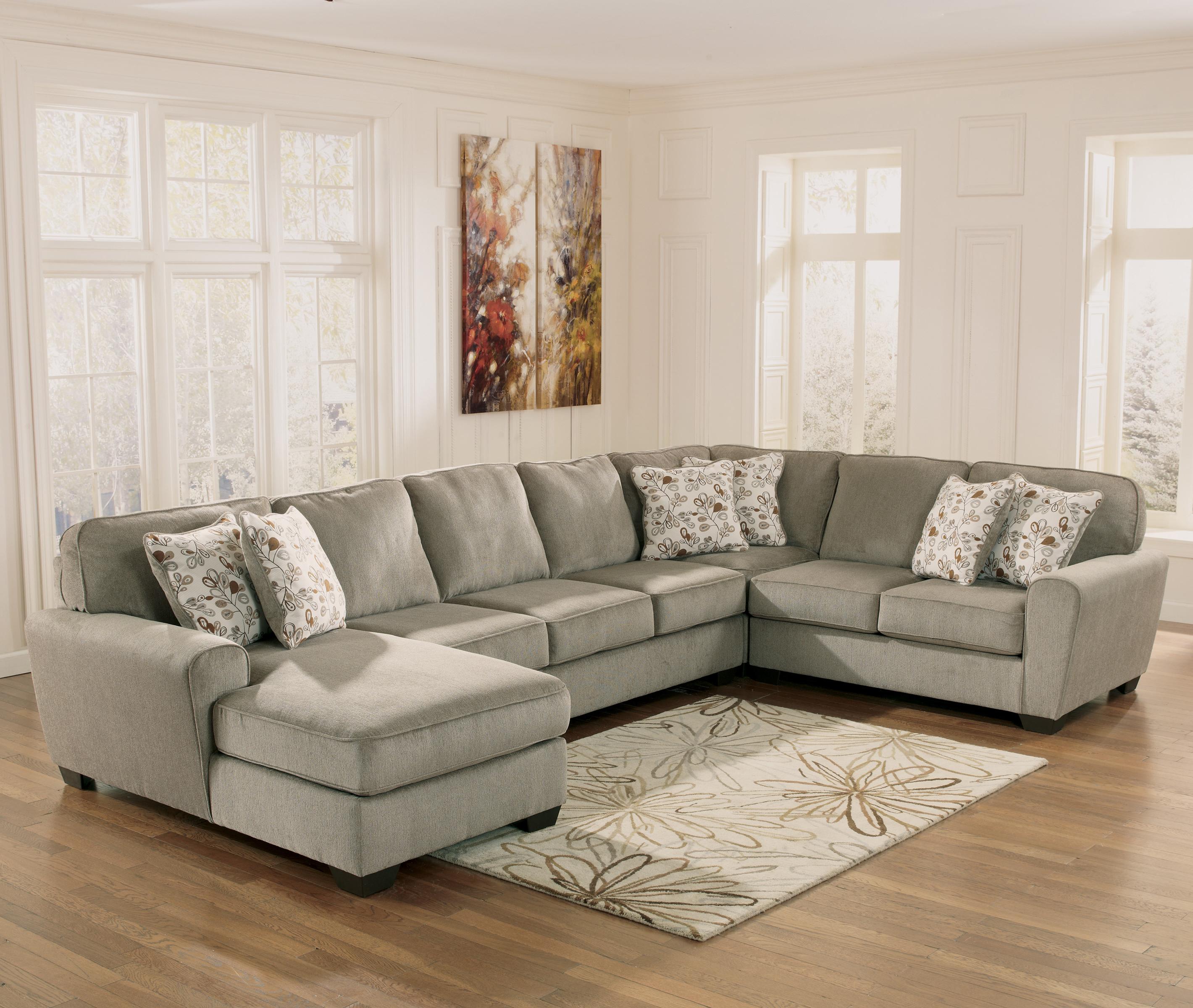 4-Piece Sectional with Left Chaise