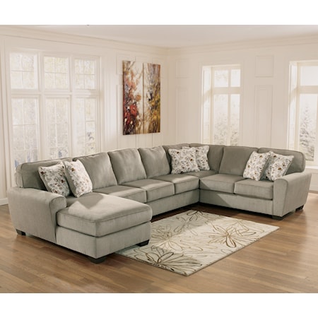 4-Piece Sectional with Left Chaise