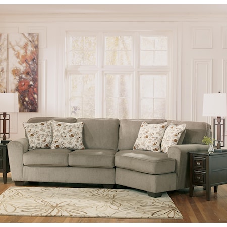 2-Piece Sectional with Right Cuddler