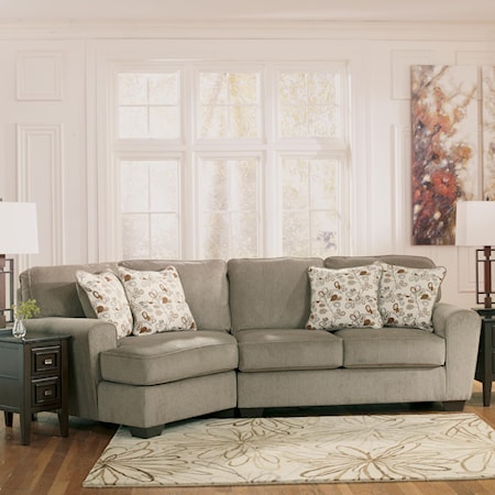 2-Piece Sectional with Left Cuddler