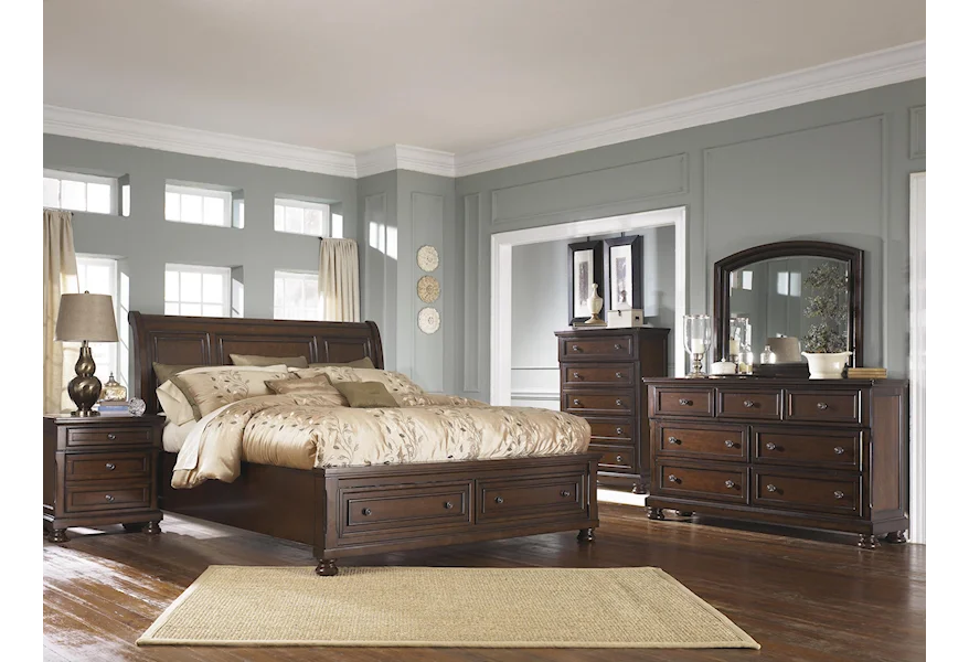 Porter California King Bedroom Group by Ashley Furniture at Malouf Furniture Co.