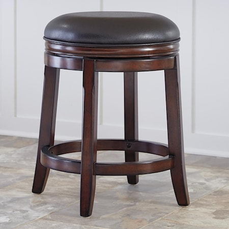 Upholstered Swivel Stool