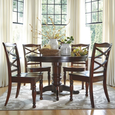 5-Piece Round Dining Table Set