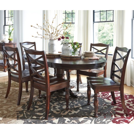 7-Piece Round Dining Table Set