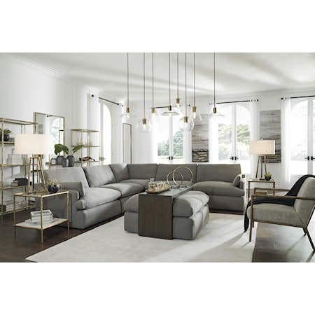 6 Piece Sectional Living Room Set
