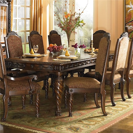 Rectangular Extension Table & Dining Chairs
