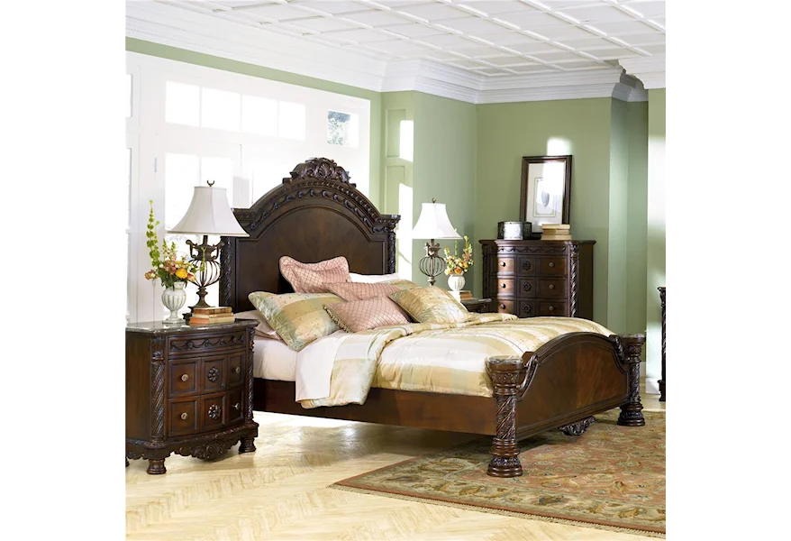 North Shore Queen Panel Bed by Millennium at Royal Furniture