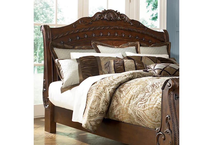 North Shore King/Cal King Sleigh Headboard by Millennium at Beck's Furniture