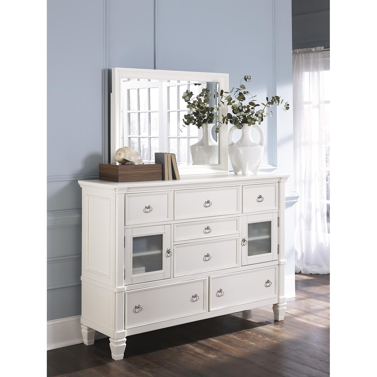Ashley Furniture - Millennium Prentice Dresser and Mirror Combination