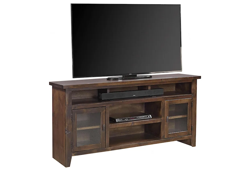 Alder Grove 65" Console with Doors by Aspenhome at Belfort Furniture