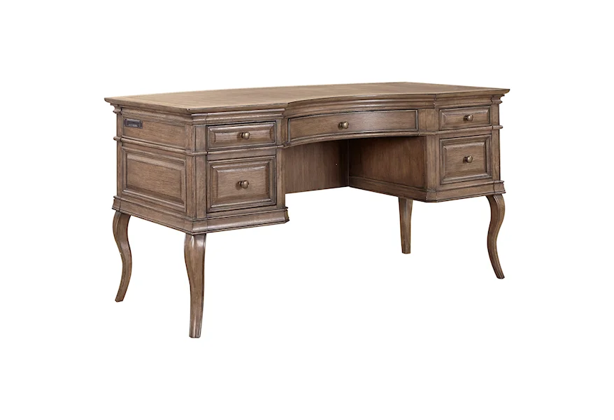 Arcadia 60" Half Pedestal Desk  by Aspenhome at Conlin's Furniture