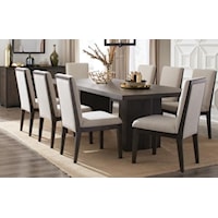Contemporary Dining Set includes Table and Four Chairs
