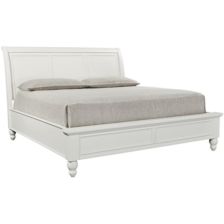 Queen Sleigh Bed with USB Chargers
