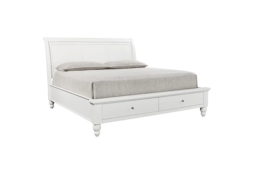 Cambridge CHY California King Storage Sleigh Bed by Aspenhome at Gill Brothers Furniture