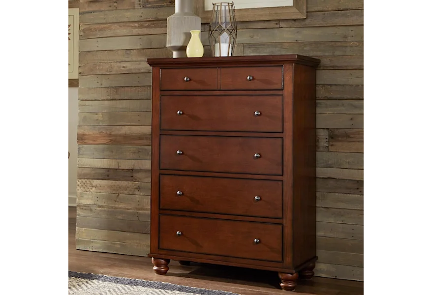 Cambridge CHY 5 Drawer Chest  by Aspenhome at Walker's Furniture